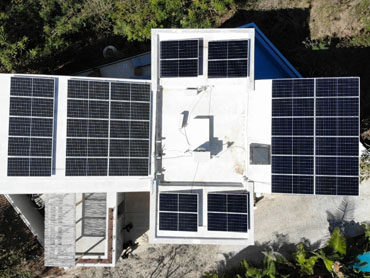 مکزیک 15.4 پروژه خورشیدی KW Roospop خانه - پان پانل خورشیدی DAH 445W 