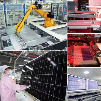 پانل های خورشیدی DHM-72X10/BF-520 ~ 550W Bifacial Mono High Efficiency Panel 