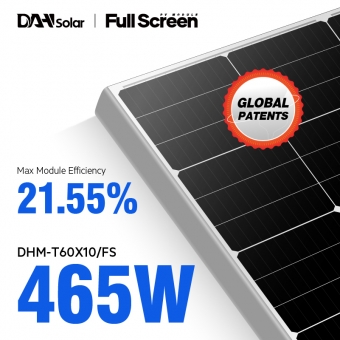 پانل های خورشیدی با راندمان بالا DHT-M60X10/FS 450~470W 1/3 برش جریان کم
 