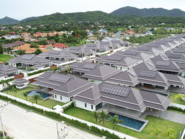 ویلا تایلندی 200 کیلو وات منظومه شمسی خورشیدی